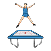 Funny Trampoline Kid