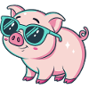 Cochon Cool Lunettes Soleil