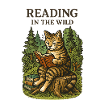 Lesen im Wildwald Katze