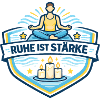 Ruhe Ist Stärke Meditationslogo