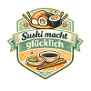 Sushi macht glücklich Sticker