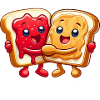 PBJ Sandwich Peanut Butter Jam Bedste Venner