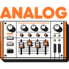 Analog Audio Mixer Retro Soundboard Graphic