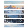 Layered mountain horizon