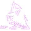 Pilates Wordcloud Core Balance Strength Fitness