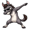 Dabbing Esel