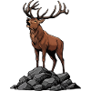 Majestic Deer Powerful Rutting Wilderness