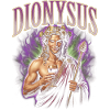 Portræt af Dionysos med en krans af vinblade