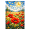 Mohnblume Sternennacht