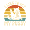 Cats Retro Sunset Motif