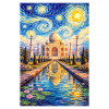 Taj Mahal Starry Night Impression