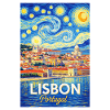 Lisbon Portugal Starry Night