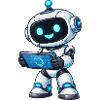 Small robot with tablet
