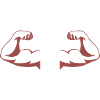 Powerful Arms Silhouette