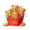 Pépites de chatons mignons chats kawaïens