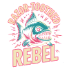 Rebelle Sharptooth | Piranha Retro Humour