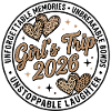 Girl's Trip 2026 Leopard Hearts