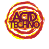 Logo néon Acid Techno