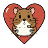 Herzhamster Kuschel-Design
