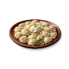 Steaming pelmeni
