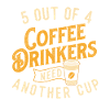 5 buveurs de café sur 4 ont besoin d’une autre tasse