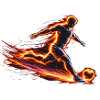 Soccer Player Energy Sport Design