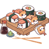 Adorable Kawaii Sushi Kittens