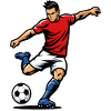 Football player in action