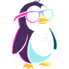 Pinguin Neon Coole Bunte Brillen