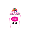 Rainbow Popcorn Family Cute Pride-grafik