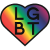 LGBT Rainbow Heart Pride Design