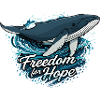 Freedom for Hope – Whale & Waves