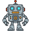 Retro Robot Pop Art