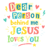 Jesus loves you positive message