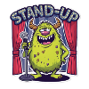 Monstre du stand-up sur scène