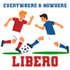 Libero Soccer Duel Illustration