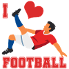 Herz-Kick Fußballfan