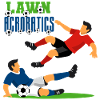 Rasenakrobatik Fußballaction