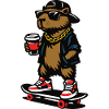 Colles Capybara Skateboard Coffee