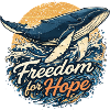 Freedom for Hope: Whale & Wave