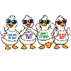 Funny Motivational Ducks Actively Monitor