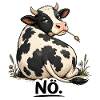 Kuh „NÖ.“ – Lustiges Statement 