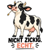 Kuh „Nicht schwierig. Echt.“ – Lustiges Statement 