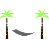 Hammock Palm Flat Design