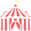 Circus Tent Flat Design Event