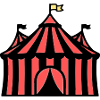 Zirkuszelt Manege Zirkus Bunt