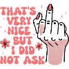 Sarcastic I Did Not Ask Feminist
