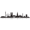 Munich City Silhouette Skyline