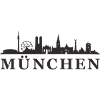München Skyline Silhouette