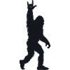 Dark Yeti Silhouette Rocker Metal Rock